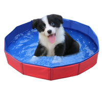 Foldable PVC Pet Swimming Pool for Dogs and Cats - Portable Bathing Tub and Sand Pit