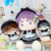 Cotton Doll Maid Outfit Dress with Apron for 10cm-40cm Dolls