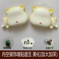 Decorative Wall Hole Cover for Wires and Pipes, Cute Cat Design