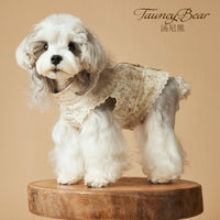 Tony Bear Dog Dress for Small to Medium Breeds - Summer Princess Skirt for Teddy, Schnauzer, Bichon, Yorkshire