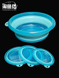 Foldable Silicone Fishing Bait Bowl Mixing Basin for Outdoor Angling Tackle