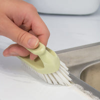 Japanese Style V-Shaped Grout and Tile Cleaning Brush for Bathroom Floors and Walls