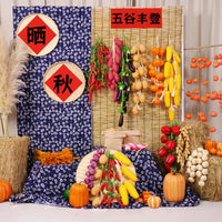 Artificial Vegetable String Decor for Kindergarten Autumn Harvest Theme