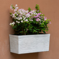 Self-Watering Wall-Mounted Planter Box for Balcony Railings, Rectangular