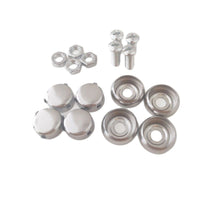 Stainless Steel License Plate Frame Fastener Screw Cap Cover for Motorcycle Electric Car Auto Accessories