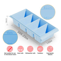 Silicone Ice Cube Tray Large Ice Cube Maker for Home Refrigerator with Lid Quick Freeze Mold