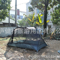 Ultralight Single Person Backpacking Tent - Waterproof, Windproof, Sun Protection