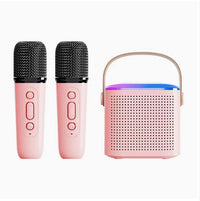 Wireless Bluetooth Speaker with Microphone, Portable Mini Desktop Speaker with Bass, Karaoke Function