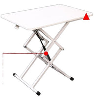 Foldable Height-Adjustable Laptop Desk Portable Dining Table for Home Balcony Outdoor Use