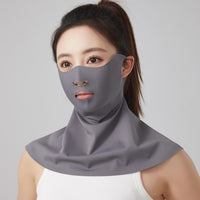 2026 New Ice Silk Half-Face Sun Protection Mask with Neck Cover for Summer Outdoor Activities