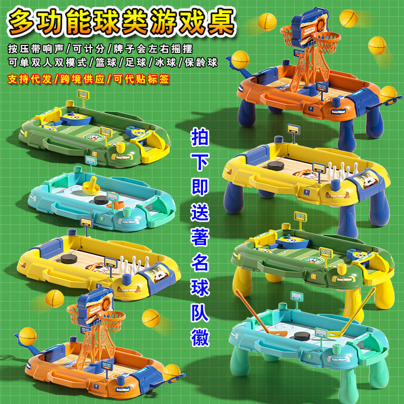Large Tabletop Foosball Basketball Ice Hockey Bowling Parent-Child Interactive Football Educational Toy
