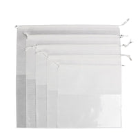 Visible Thick Non-Woven Drawstring Storage Bag for Shoes & Travel, Dustproof