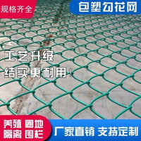 Dark Green PVC Coated Chain Link Fence for Outdoor Enclosures and Protection, 4mm Thick