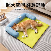 Pet Cooling Sofa Bed with Breathable Mesh and Ice Pad for Dogs and Cats