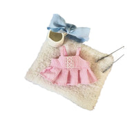 20cm Cotton Doll Outfit Plaid Dress for Plush Dolls