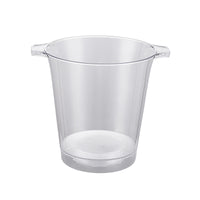 Acrylic Champagne Ice Bucket with Double Handles, LED Luminous Beer Cooler for Bar KTV