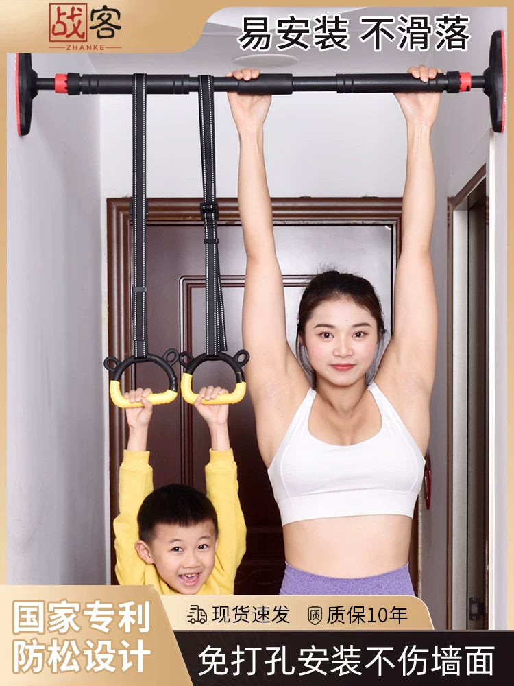 Doorway Pull-Up Bar with Level, No-Drill Home Fitness Equipment for Upper Body Workout