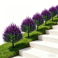Artificial Lavender Plant with Ground Stake for Outdoor Garden and Patio Decor