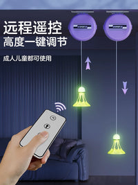Badminton Solo Trainer Automatic Rebound Practice Device for Indoor Home Use Kids Suspension