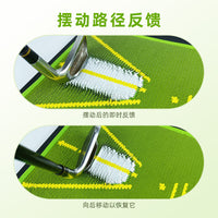 Portable Golf Practice Mat with Swing Trajectory Detection for Indoor Outdoor Training