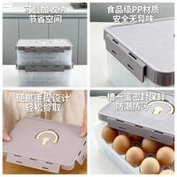 Refrigerator Egg Storage Container with Lid, Multi-layer Fresh-keeping Egg Tray