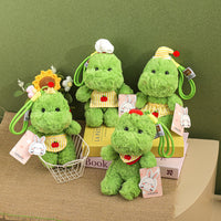 Dinosaur Plush Toy with Costume for Boys, Backpack Charm, Birthday Gift