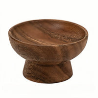 Solid Wood Fruit Bowl and Snack Dish Set
