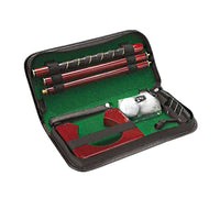 Golf Putting Trainer Set, Indoor Rosewood Golf Practice Aid, Business Gift