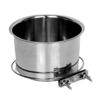 Stainless Steel Hanging Pet Bowl for Crate, Anti-Tip Dog and Cat Food Water Feeder
