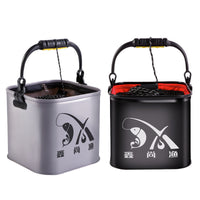 Thickened Foldable Fishing Bucket Live Fish Container