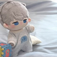 Cartoon Cotton Doll Romper Outfit for 10cm/20cm Dolls