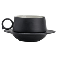 Yishan Ceramic Coffee Cup and Saucer Gift Set for Latte and Afternoon Tea