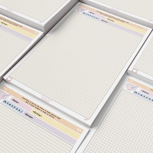 Dream B5 Tear-Off Lined/Grid Notepad for Students