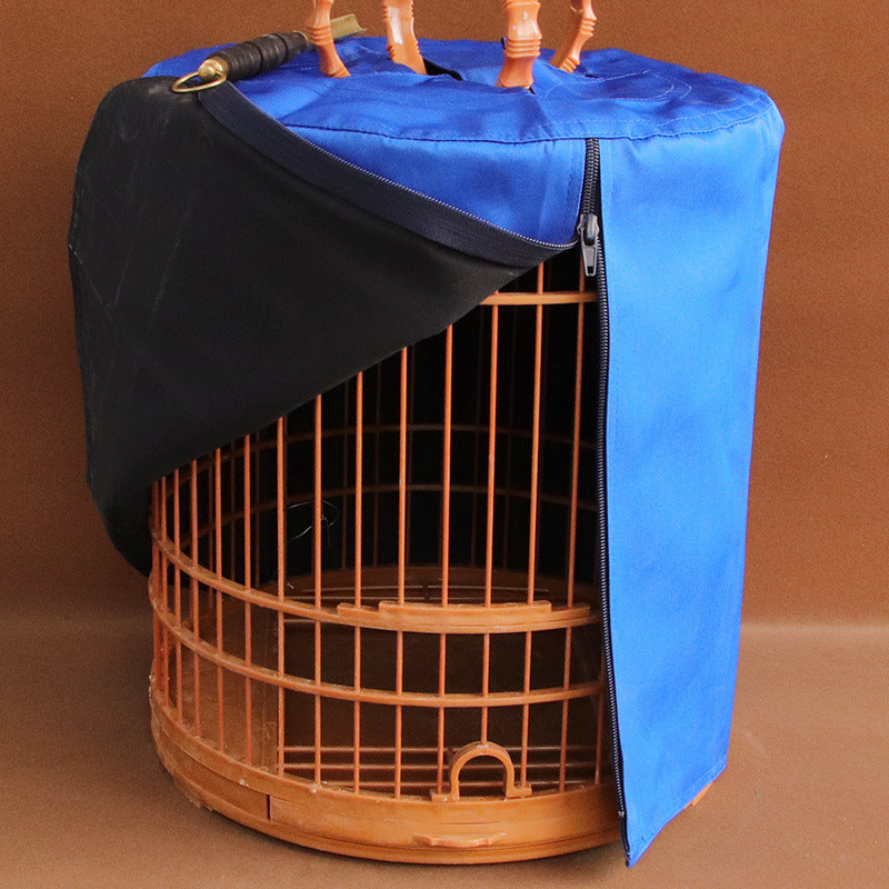 Thrush Bird Cage Cover Double-Layer Zippered Breathable Cloth