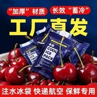 Thickened Water-Injectable Ice Pack for Express Delivery, Freezing, Cooling, Disposable, Food Preservation, Cold Storage