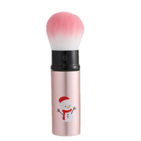Retractable Christmas Makeup Brush Portable Blush Brush Soft Bristle Gift Set