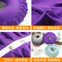 U-Shaped Latex Massage Pillow for Beauty Salon Beds, Face Cradle Cushion with Hole