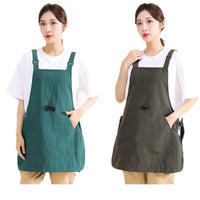 Reversible Water-Resistant Breathable Apron for Baking, Gardening, and Catering