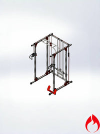 Multi-functional Home Gym Smith Machine Squat Rack with Lat Pulldown