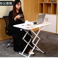 Foldable Height-Adjustable Laptop Desk Portable Dining Table for Home Balcony Outdoor Use