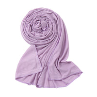 Women's Solid Color Jersey Scarf Shawl for Autumn Winter Warmth