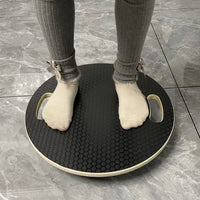 Wooden Round Balance Board Ski Trainer Fitness Core Strength Training Balance Disc