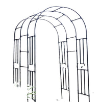 Stainless Steel Garden Arch Trellis for Climbing Plants, Outdoor Galvanized Iron Rose Archway