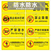 Swimming Pool Safety Signage for Water Parks and Aquatic Centers - Various Warnings