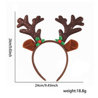 Christmas Reindeer Antler Headband with Bells for Festive Occasions
