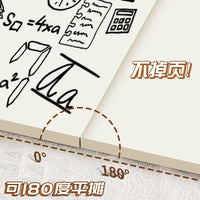Extra Thick A5/B5 Lay-Flat Notebook with Kraft Paper Pages