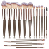 30-Piece Makeup Brush Set with Soft Synthetic Bristles and Plastic Handles for Foundation, Eyeshadow, and Powder