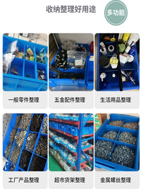 Plastic Parts Organizer Box with Dividers for Hardware Tools and Screws
