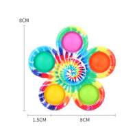 Five-Finger Camouflage Pop Fidget Spinner Toy for Stress Relief and Sensory Play