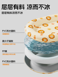 Pet Cooling Mat for Dogs and Cats, Summer Ice Pad for Sleeping, Round Pet Bed